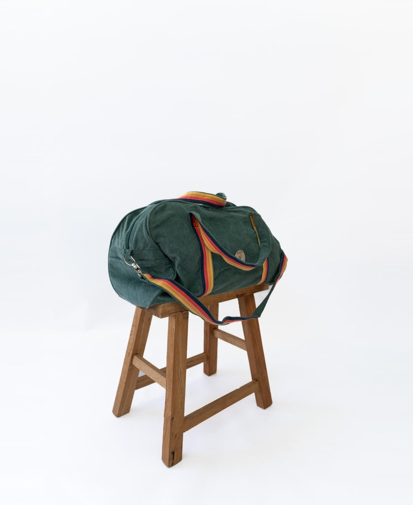 Golden Breed Long Island Cord Roll Bag | Fern - Duffel Bags