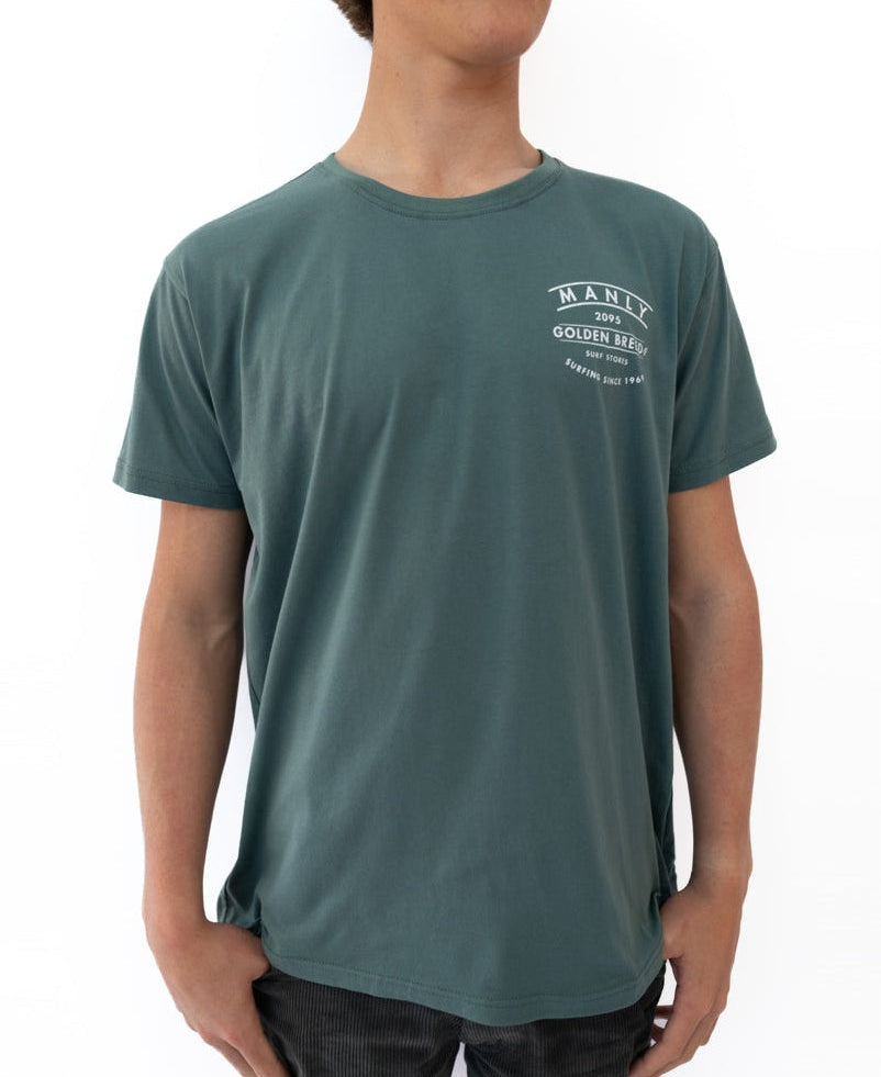 Golden Breed Manly Boards Tee | Fern - T-Shirts