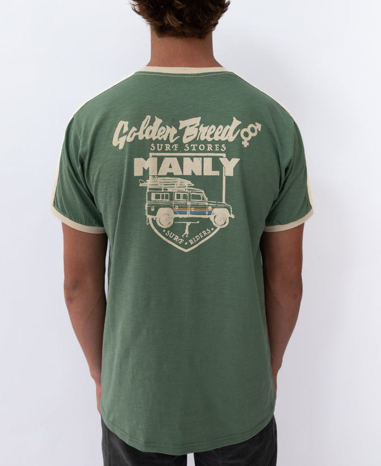 Manly Landy Tee | Leaf Green