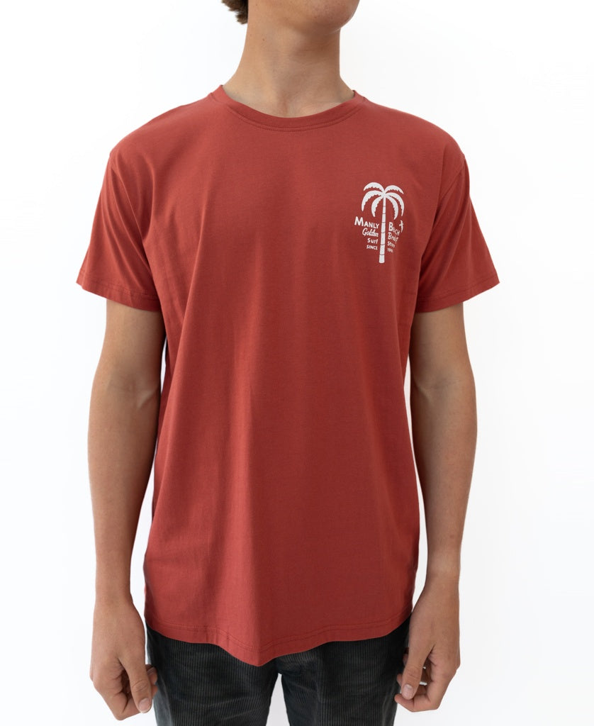 Manly Palm Loco Tee | True Red
