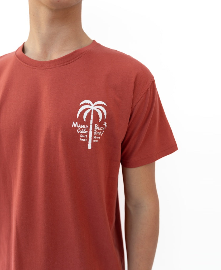 Manly Palm Loco Tee | True Red