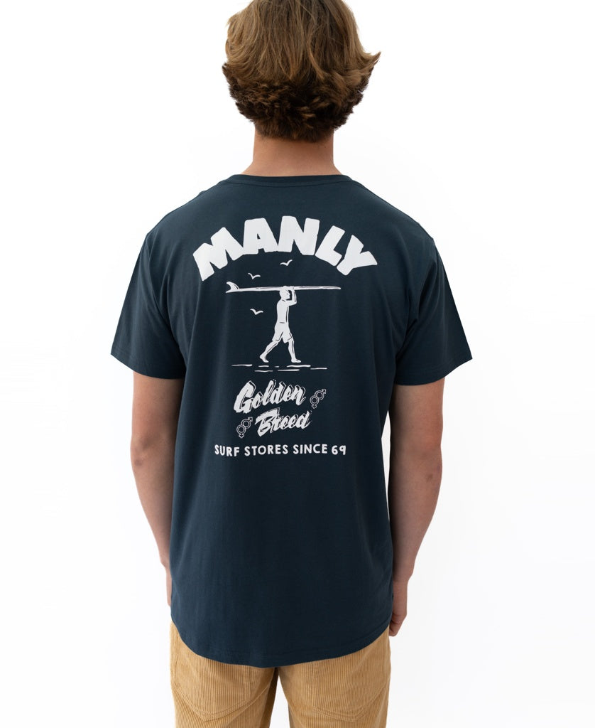 Manly Shanty Tee | Navy