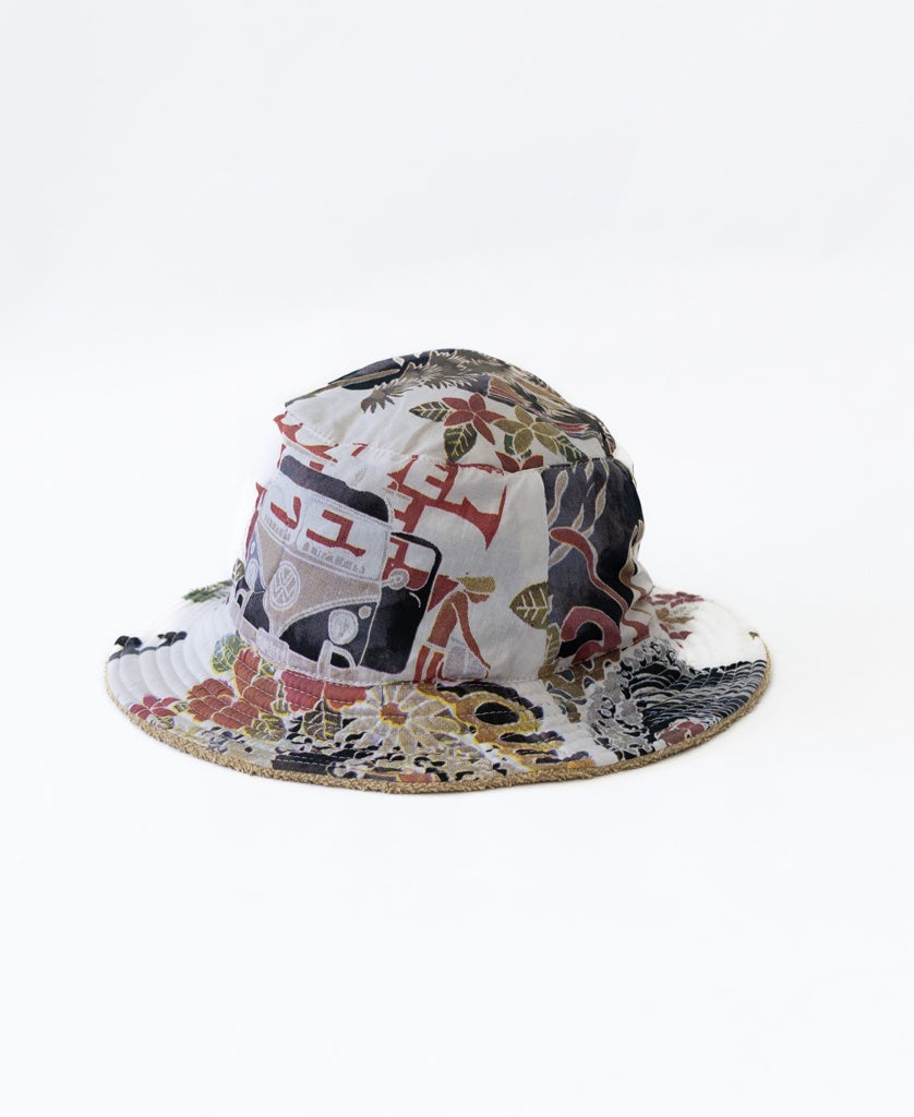 Golden Breed Nathan Terry Bucket Hat | Pebble / Navy - Bucket Hats