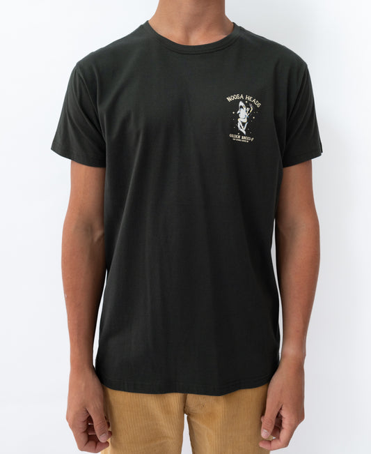 Noosa Shark Girl Tee | Wash Black