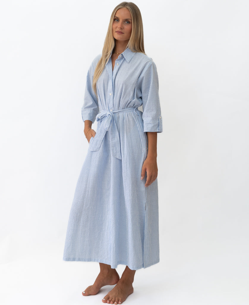 Pamela Maxi | Blue / White Stripe