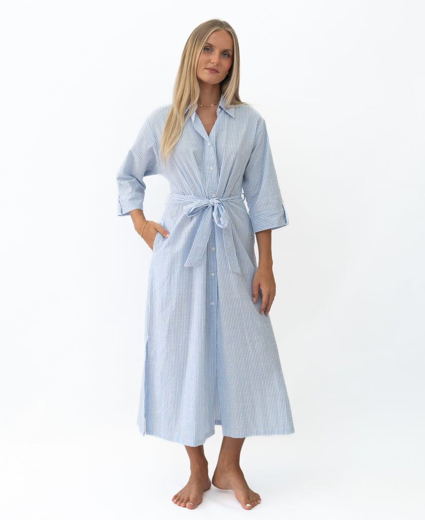 Pamela Maxi | Blue / White Stripe