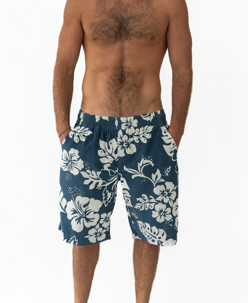 Golden Breed Panama Cord Short | Dusty Blue - Jogger Shorts