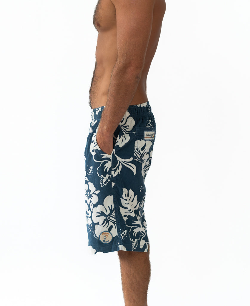 Golden Breed Panama Cord Short | Dusty Blue - Jogger Shorts