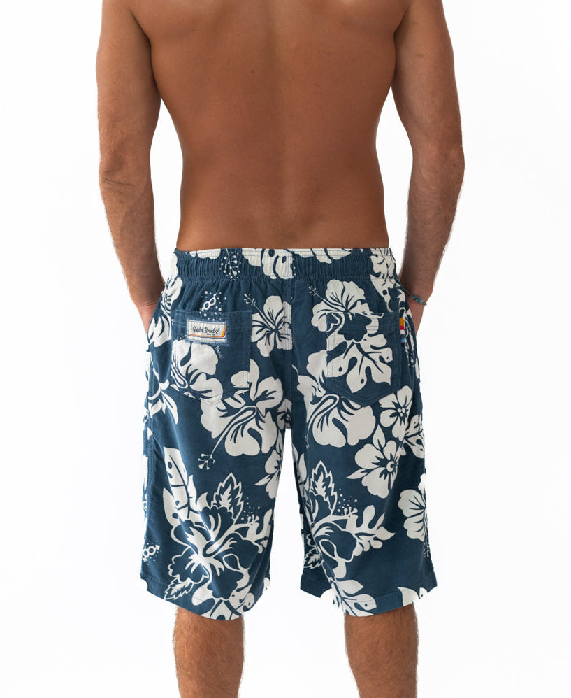 Golden Breed Panama Cord Short | Dusty Blue - Jogger Shorts