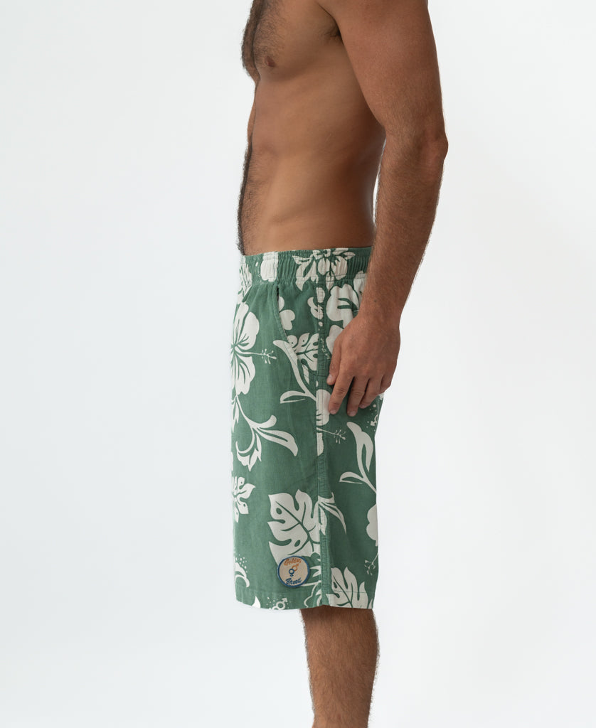 Golden Breed Panama Cord Short | Leaf Green - Jogger Shorts