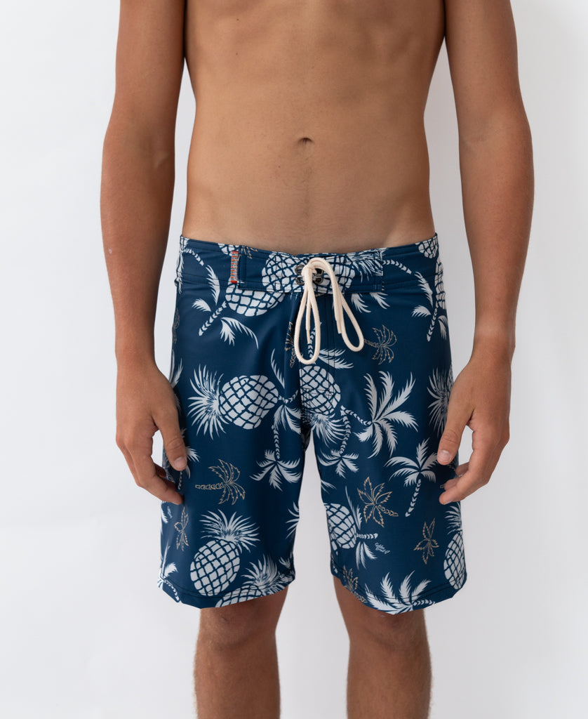 Golden Breed Pine Palm Boardshort | Vintage Navy - Boardshorts