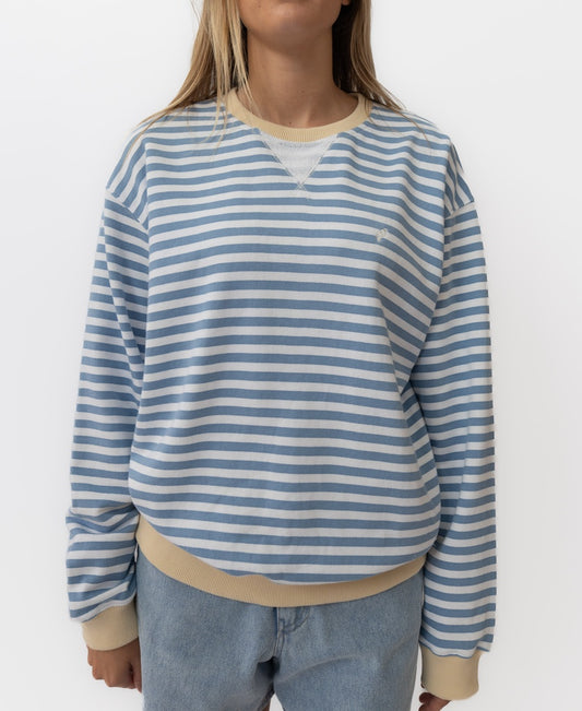 Ralph Stripe Ringer Crew | Blue/OW