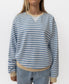 Ralph Stripe Ringer Crew | Blue/OW