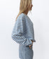 Ralph Stripe Ringer Crew | Blue/OW