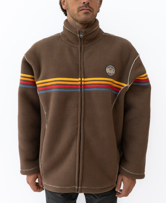 Reef Bonded Sherpa Jacket | Wash Brown