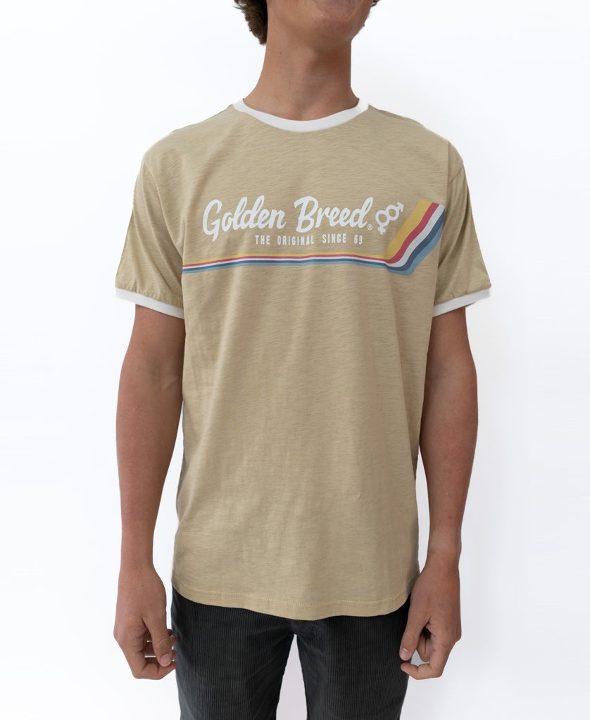 Retro Ringer Tee | Pebble