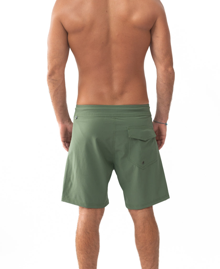 Retro Surf Boardie | Khaki