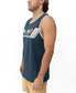 Retro Ringer Muscle Top | Navy