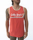 Retro Ringer Muscle Top | Wash Red