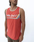 Retro Ringer Muscle Top | Wash Red