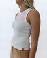 Rosa Hibiscus Tank | Pale Pink