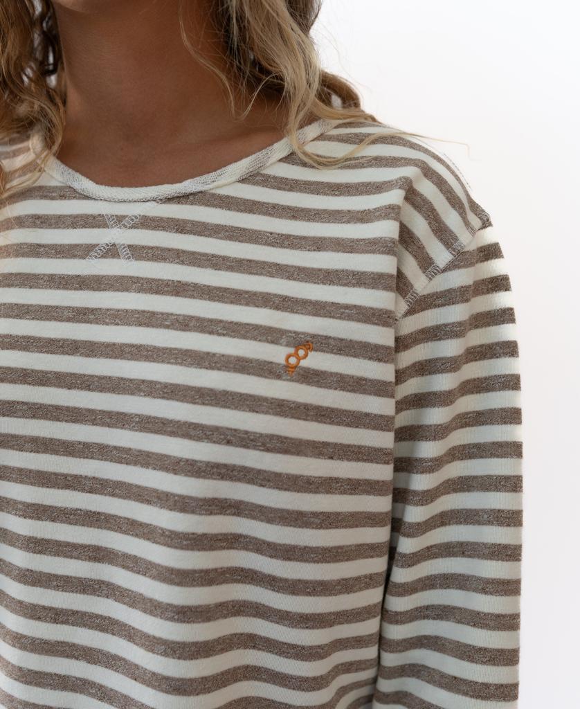 Rumer Rag Top | Mocha Stripe