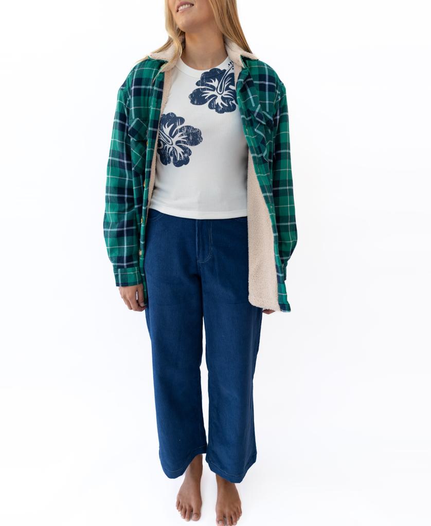 Shima Shacket | Green Check
