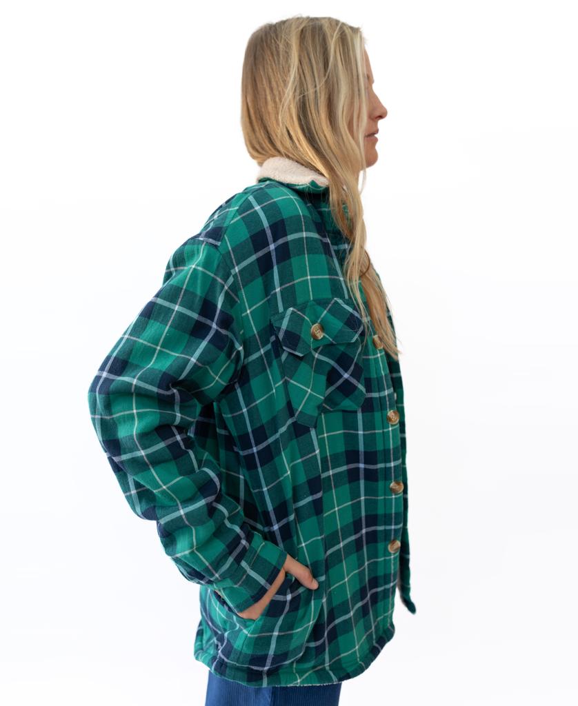 Shima Shacket | Green Check