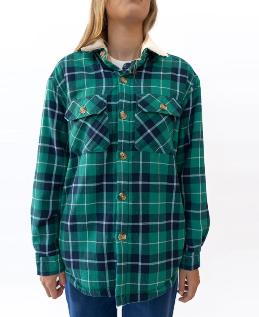 Shima Shacket | Green Check