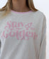 Stay Golden LS | Off White/Pink
