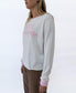 Stay Golden LS | Off White/Pink