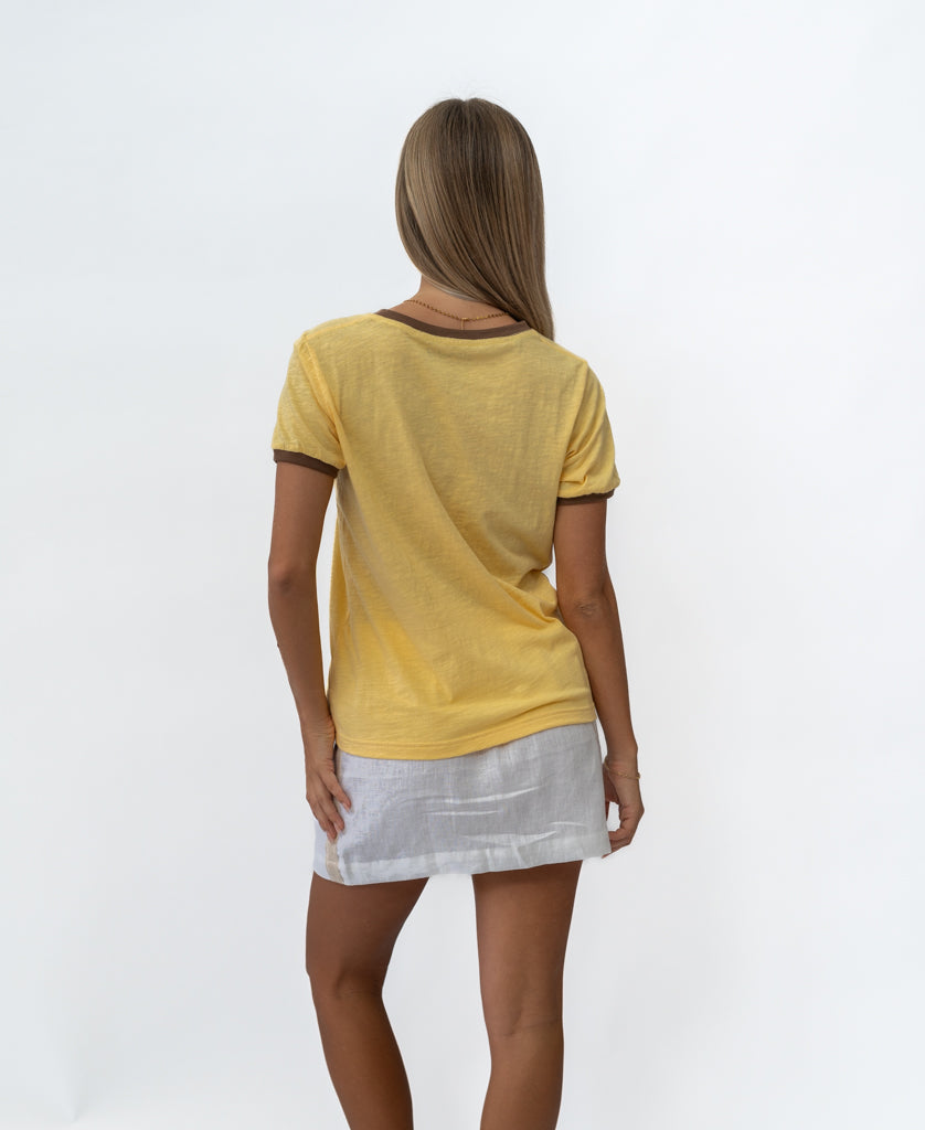 Stay Golden Ringer | Lemon / Espresso