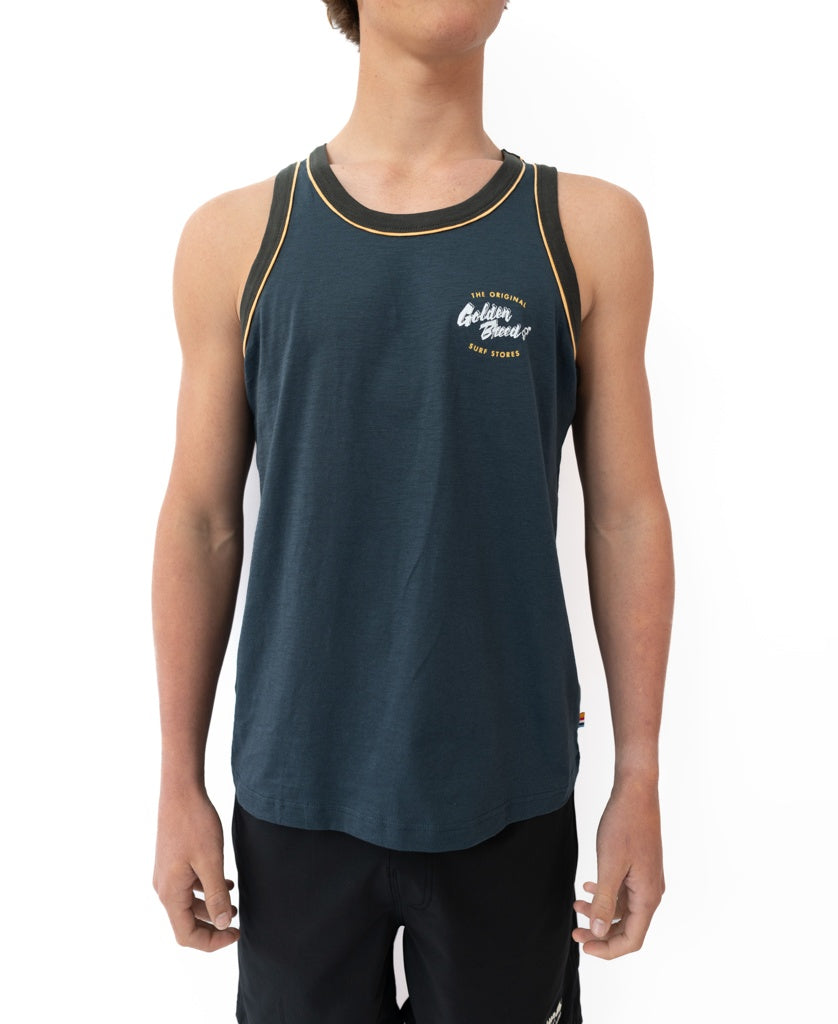 Workers Tank | Vintage Navy