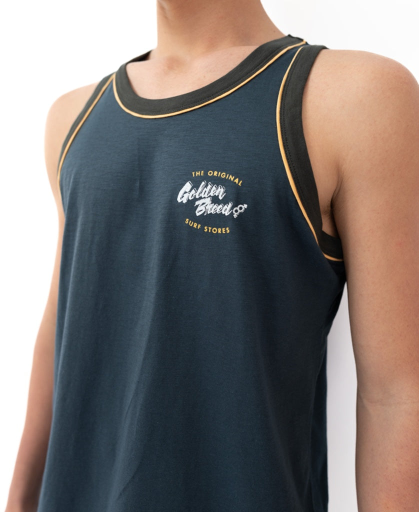 Workers Tank | Vintage Navy
