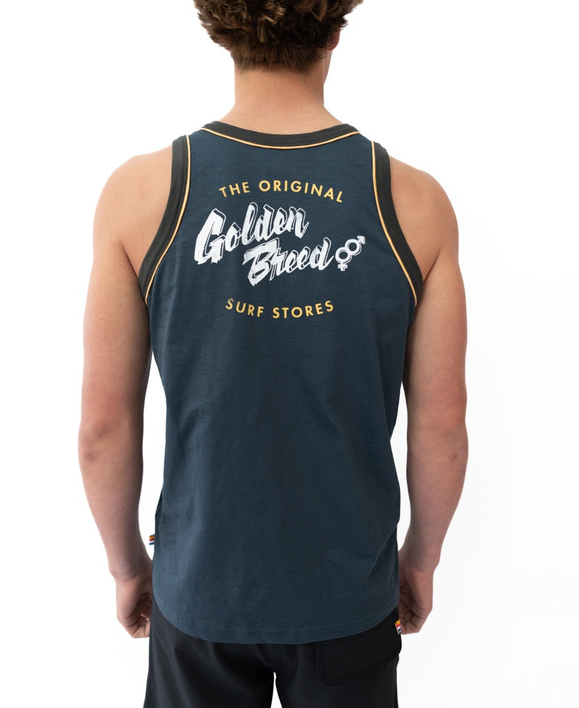 Workers Tank | Vintage Navy