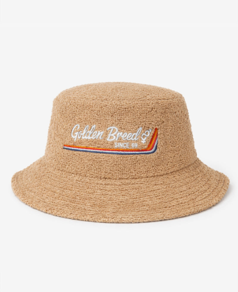 Golden Breed Norris Terry Bucket Hat | Taupe - Bucket Hats