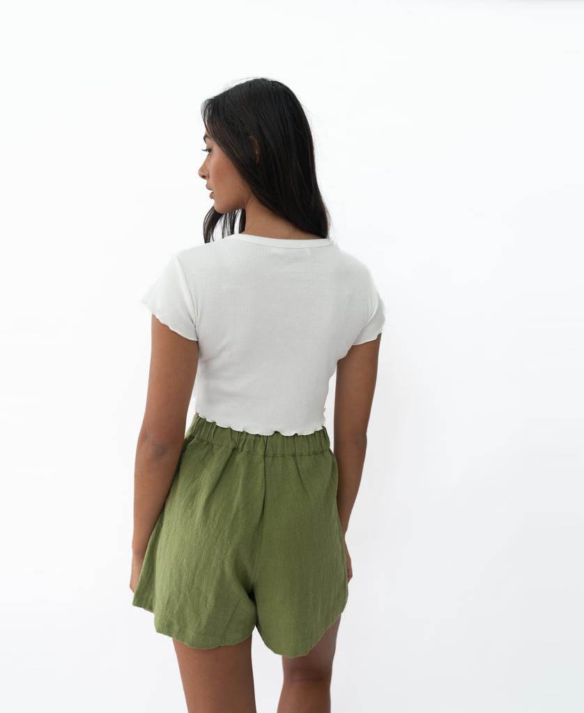 Frill Tee | White