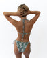 Ella Triangle Top | Green Floral