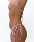 Kellie Tie Side Bottom | Pink Houndstooth