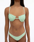 Mischa Bikini Top | Green / White Stripe