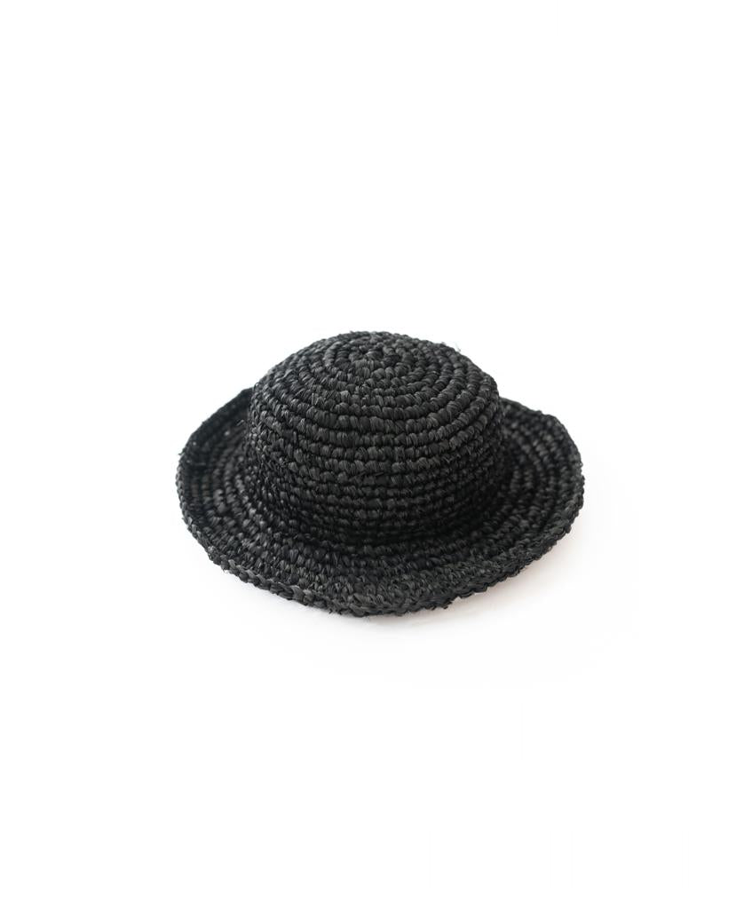 Raffia Bucket Hat | Black