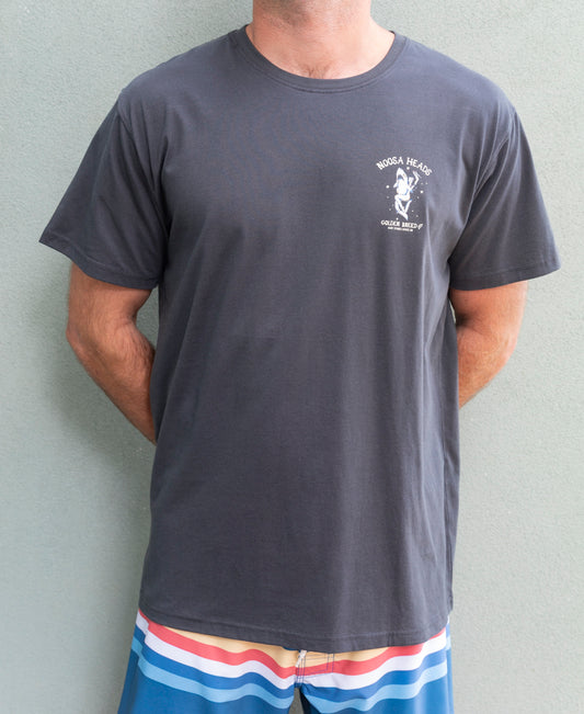 Noosa Shark Girl Tee | Wash Black
