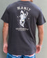 Manly Shark Girl Tee | Wash Black