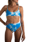Trisha Tank Bikini Top | Tie Dye Blue - Golden Breed