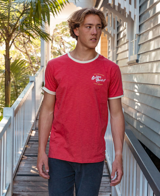 Break Ringer Tee | Wash Red