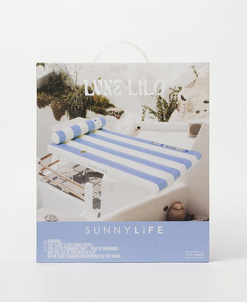 Luxe Lilo | Blue Stripe