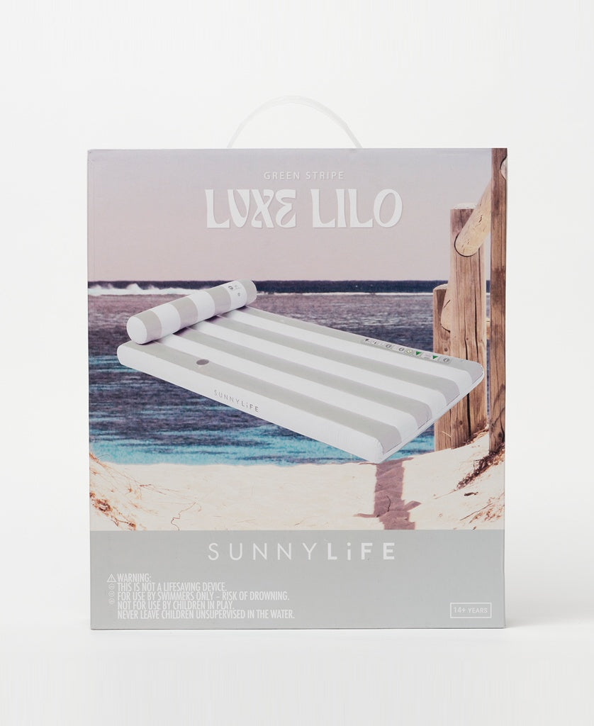 Luxe Lilo | Green Stripe