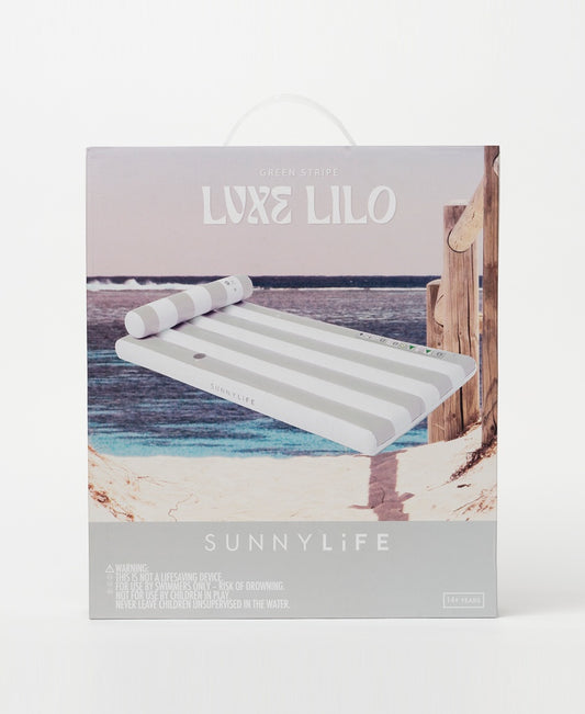 Luxe Lilo | Green Stripe