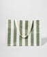 Carryall Beach Bag The Vacay | Olive Stripe