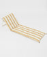 Reclining Beach Chair Mango Bay | Golden Mustard Stripe